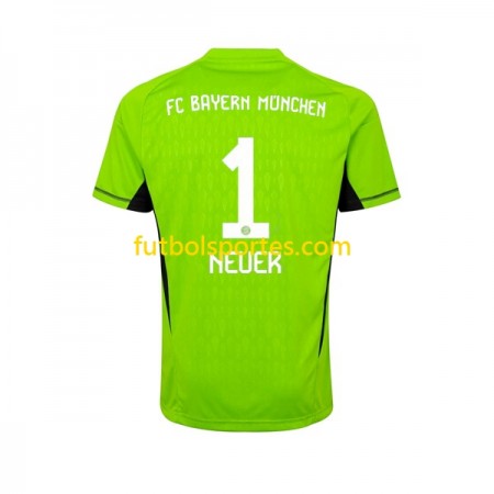 Camiseta FC Bayern de Múnich Manuel Neuer 1 Portero Segunda Equipación 2023/2024
